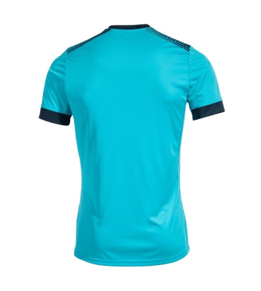 Joma T-Shirt Eco Supernova (V-Ausschnitt, leicht, bequem) türkisblau/navy Herren