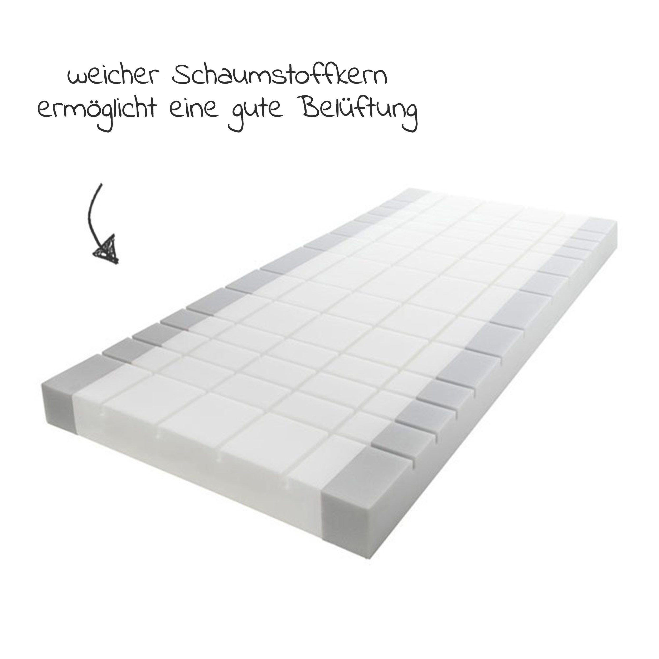 Babymatratze Air Allround - Weiß, Julius Zöllner, 10 cm hoch, Babybett Matratze 60 x 120 cm