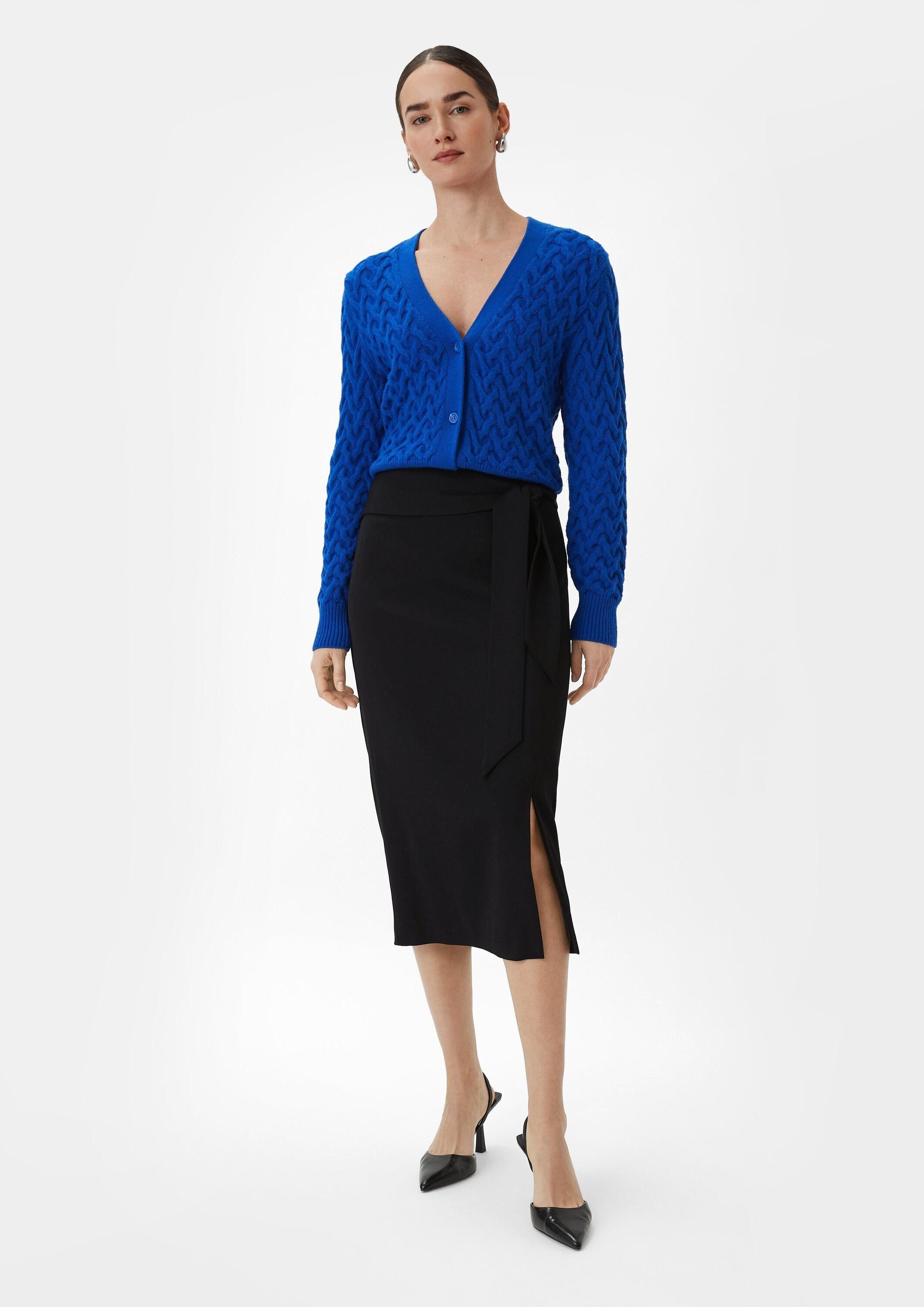 comma Midirock Rock Midi-Rock mit Bindegürtel