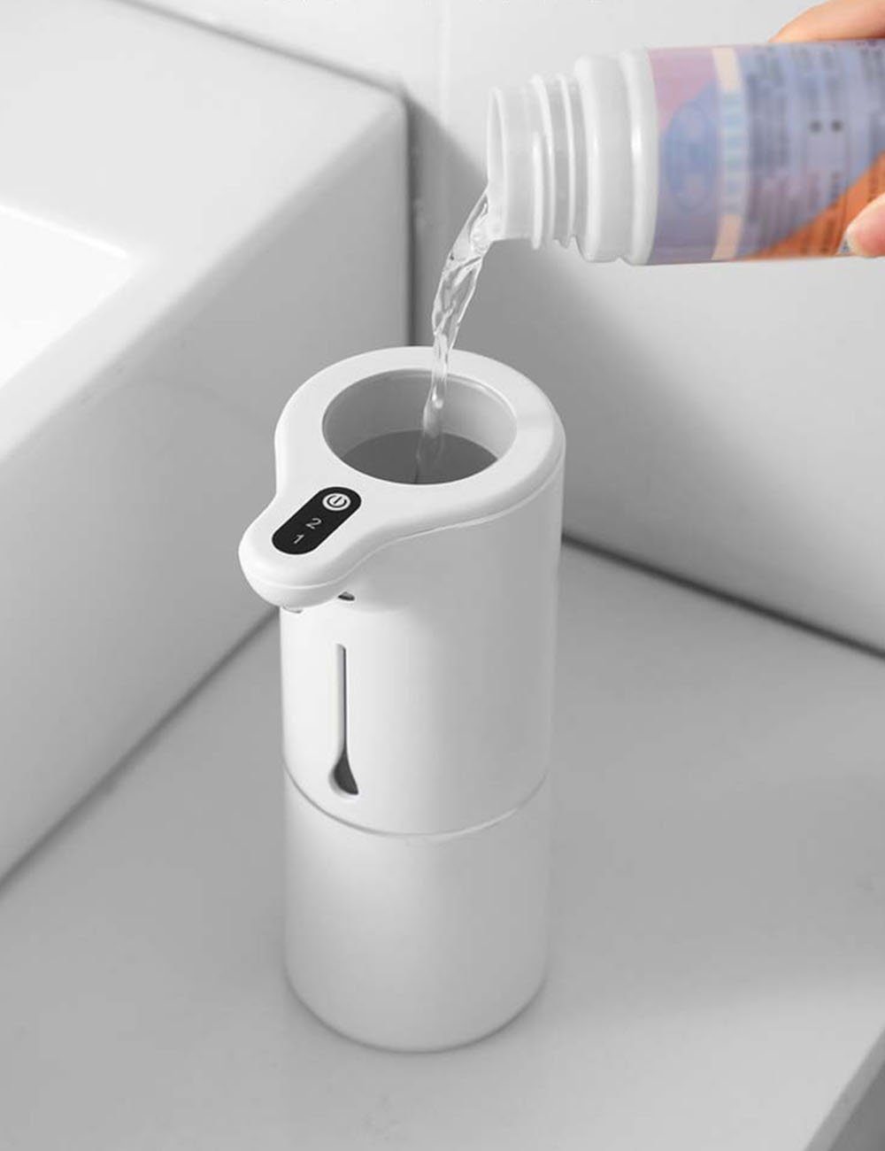 Seifenspender, 280ml,USB Seifenspender Wiederaufladbar,Wasserdicht HAMÖWO Automatischer