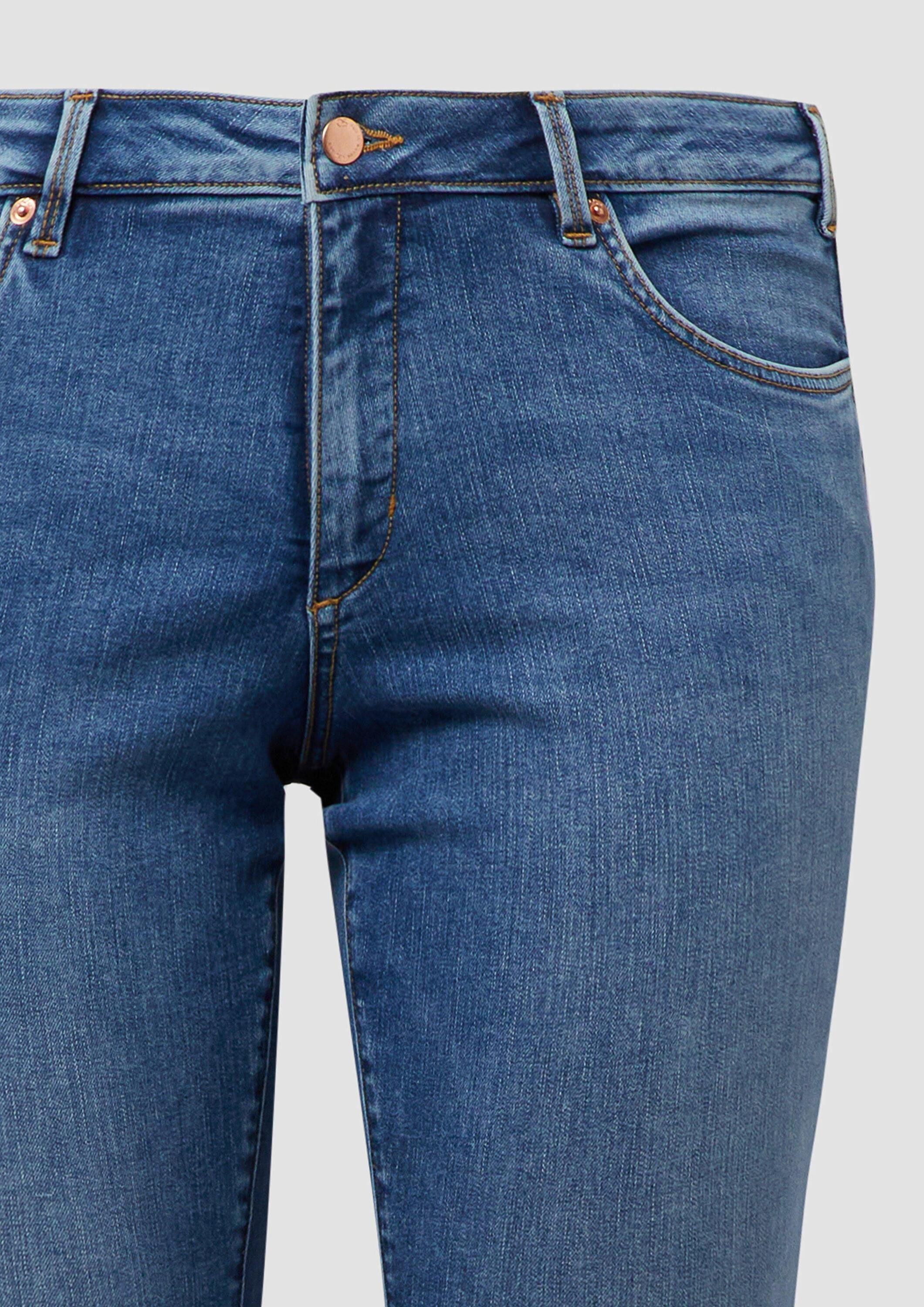 QS Bootcut-Jeans Jeans-Hose Jeans / Slim Fit / Mid Rise / Flared Leg