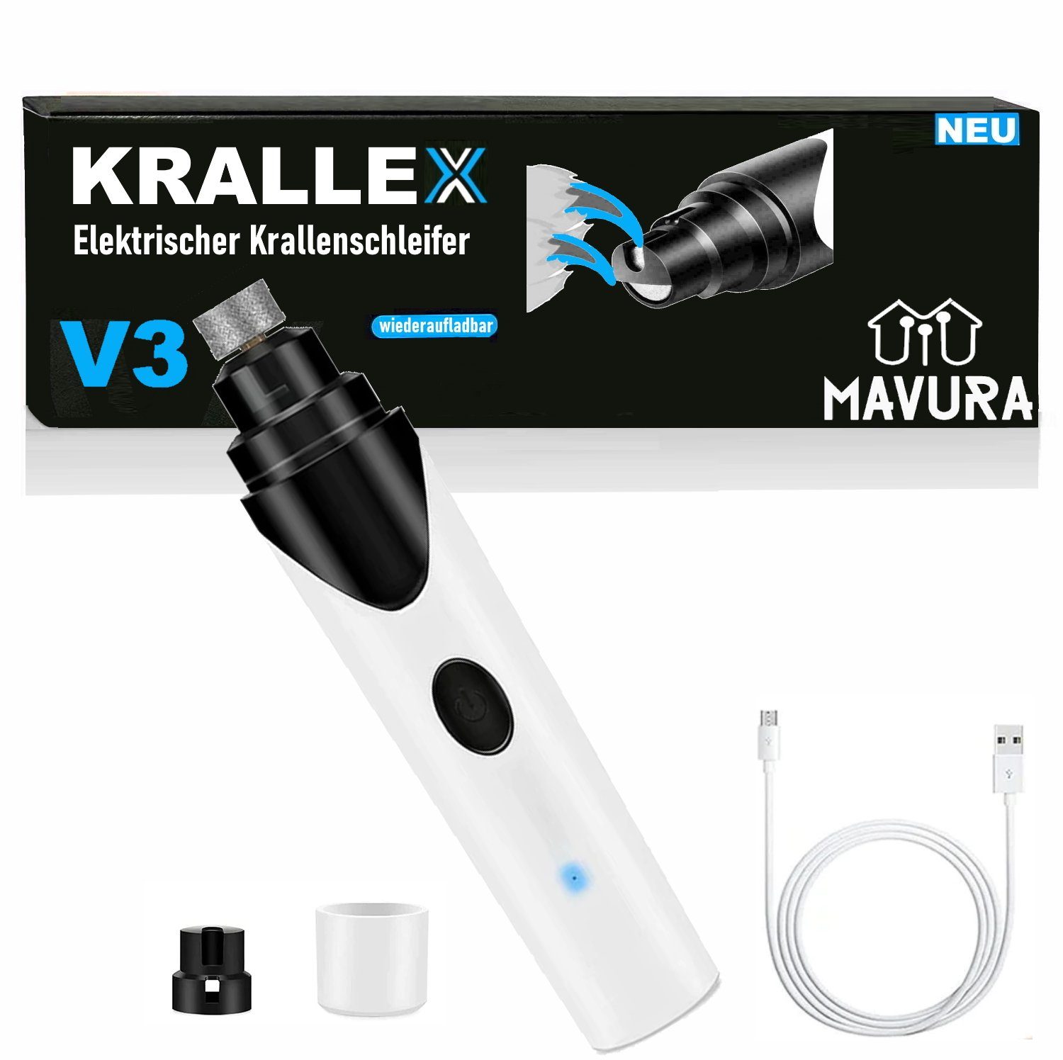 MAVURA Krallenschleifer KRALLEX V3 Elektrischer Krallenschleifer günstig online kaufen