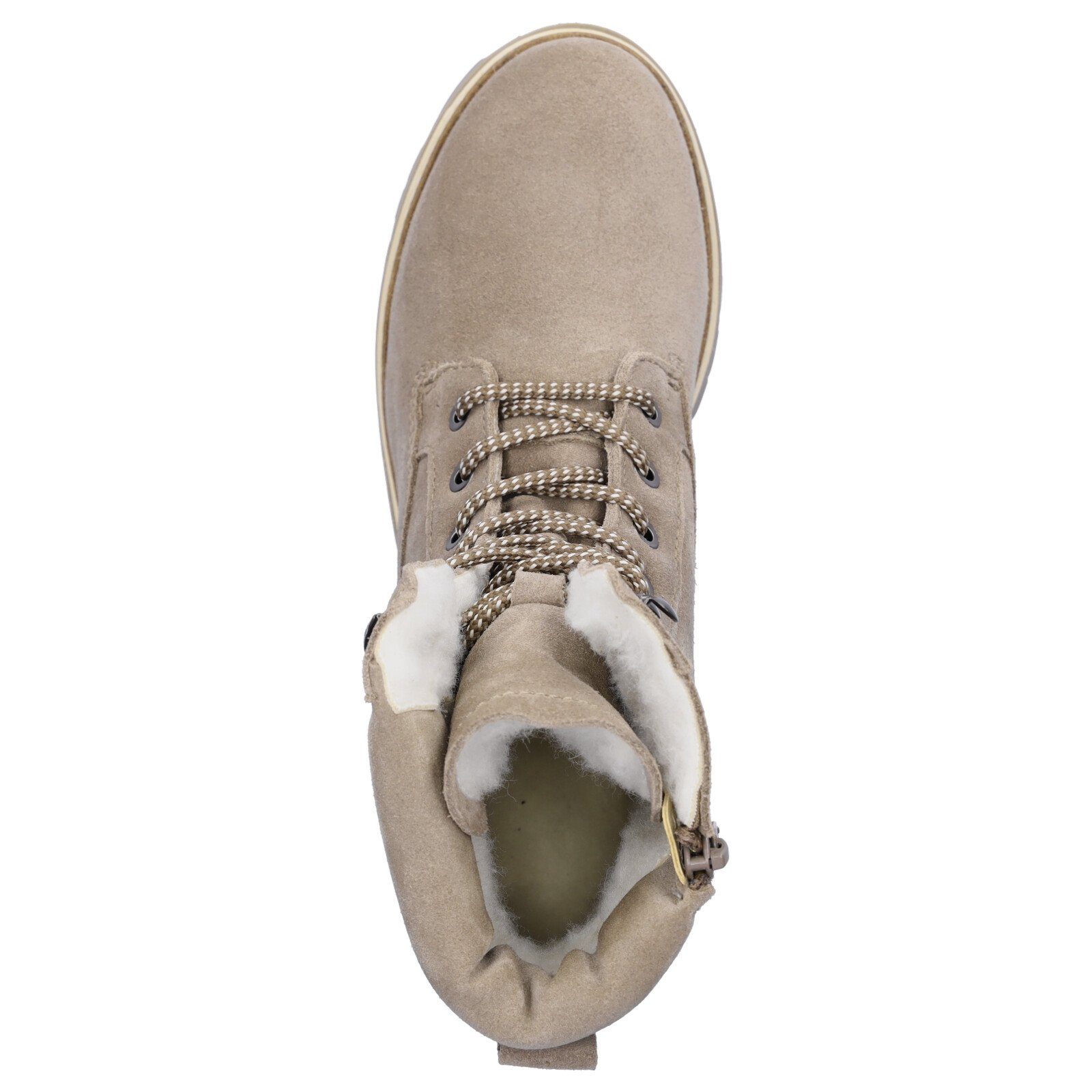 Tamaris Tamaris Damen Leder Schnürboot taupe Schnürboots