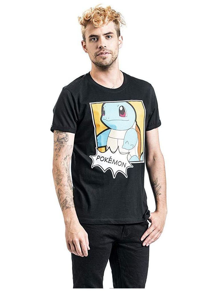 POKÉMON T-Shirt Pokemon T-Shirt Squirtle Pop Schwarz Herren Gr. S M L XL XX günstig online kaufen