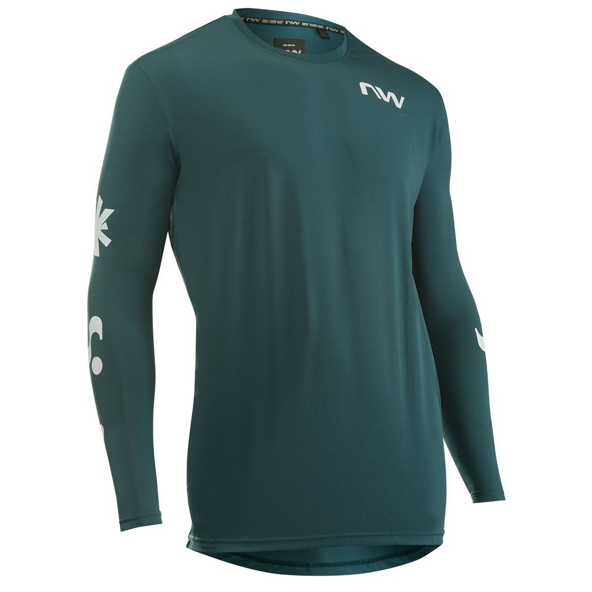 Northwave Radtrikot Xtrail Jersey Long Sleeve Perfektes Langarmtrikot für Herren, das Komfort, schnelltrocknende