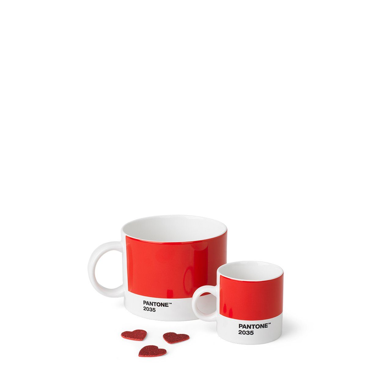 PANTONE Kaffeeservice, Fine Bone, PANTONE Porzellan Espressotasse, dickwandig, spülmaschinenfest, 120ml