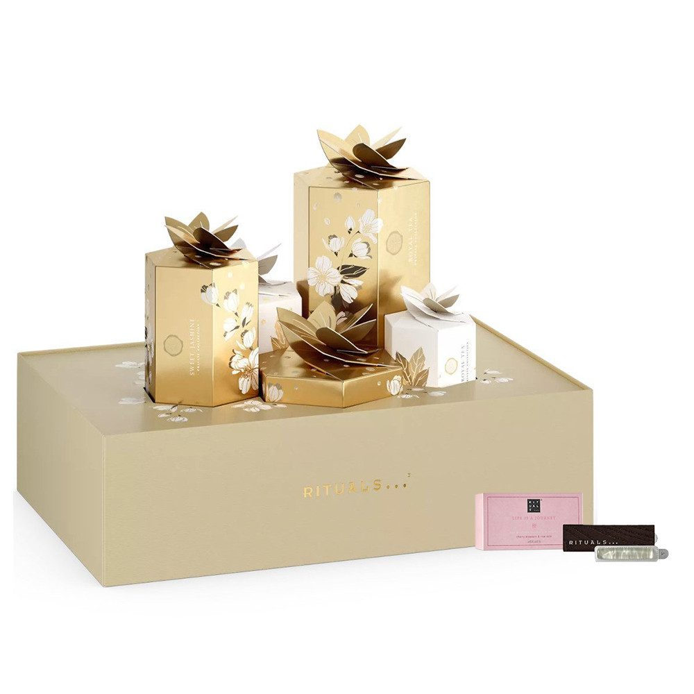 Rituals Adventskalender Rituals Adventskalender Premium 2025 + Sakura-Autoparfüm (6-tlg), Luxus-Adventskalender mit Sakura-Autoparfum