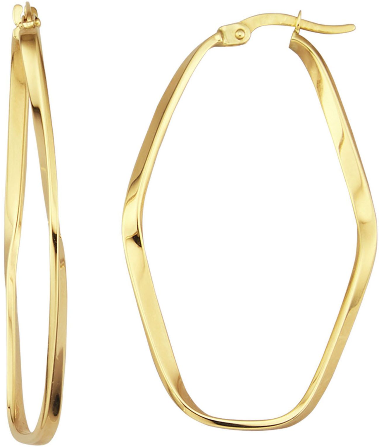 Paar Creolen Schmuck Geschenk Gold 375 Ohrschmuck Ohrringe
