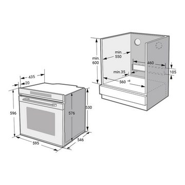 KKT KOLBE Backofen-Set KKT KOLBE Backofen und Kochfeld SET8019KK77RL, mit 2-fach Teleskopauszug, 60cm Einbau-Backofen EB8019EDP + 77cm Glaskeramik-Kochfeld KK7705RL