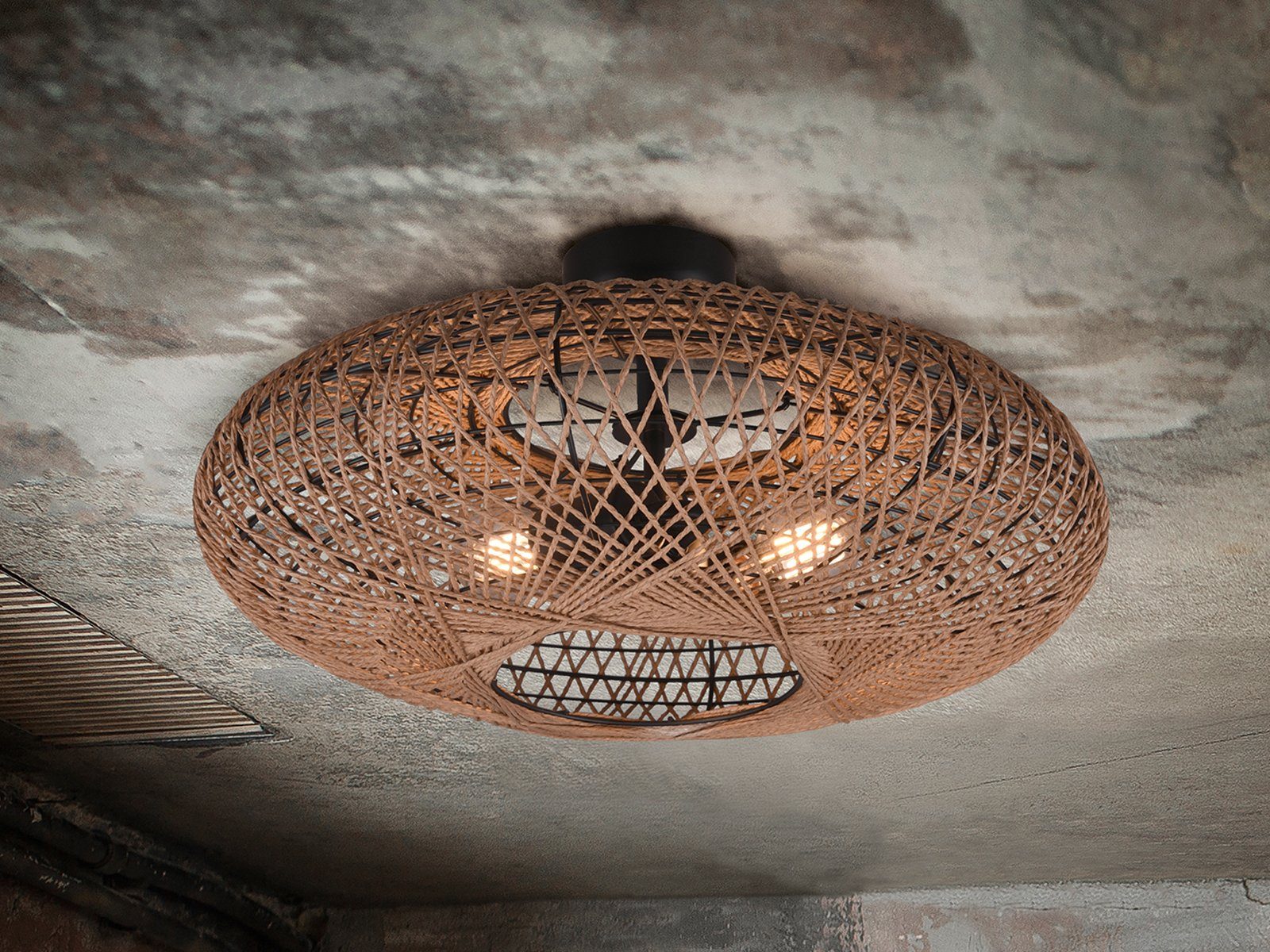 TRIO Leuchten LED Deckenleuchte, Dimmfunktion, LED wechselbar, Warmweiß, gr günstig online kaufen