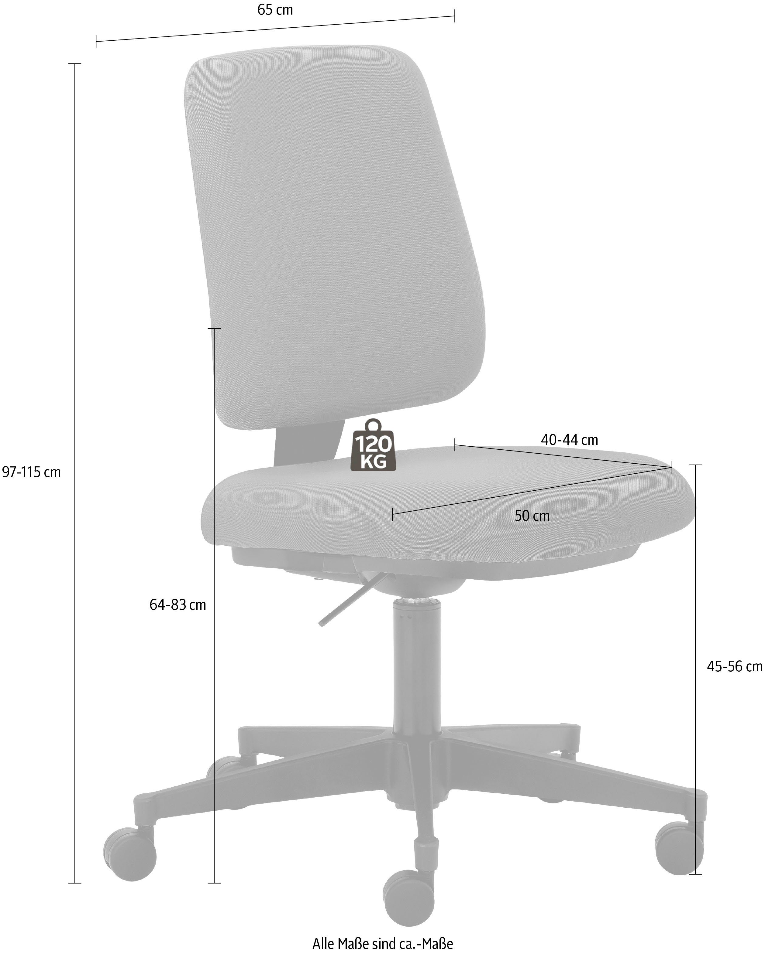 Mayer Sitzmöbel Bürostuhl myMUSIC Grau (1 Grau Sitzen | Dynamisches St)