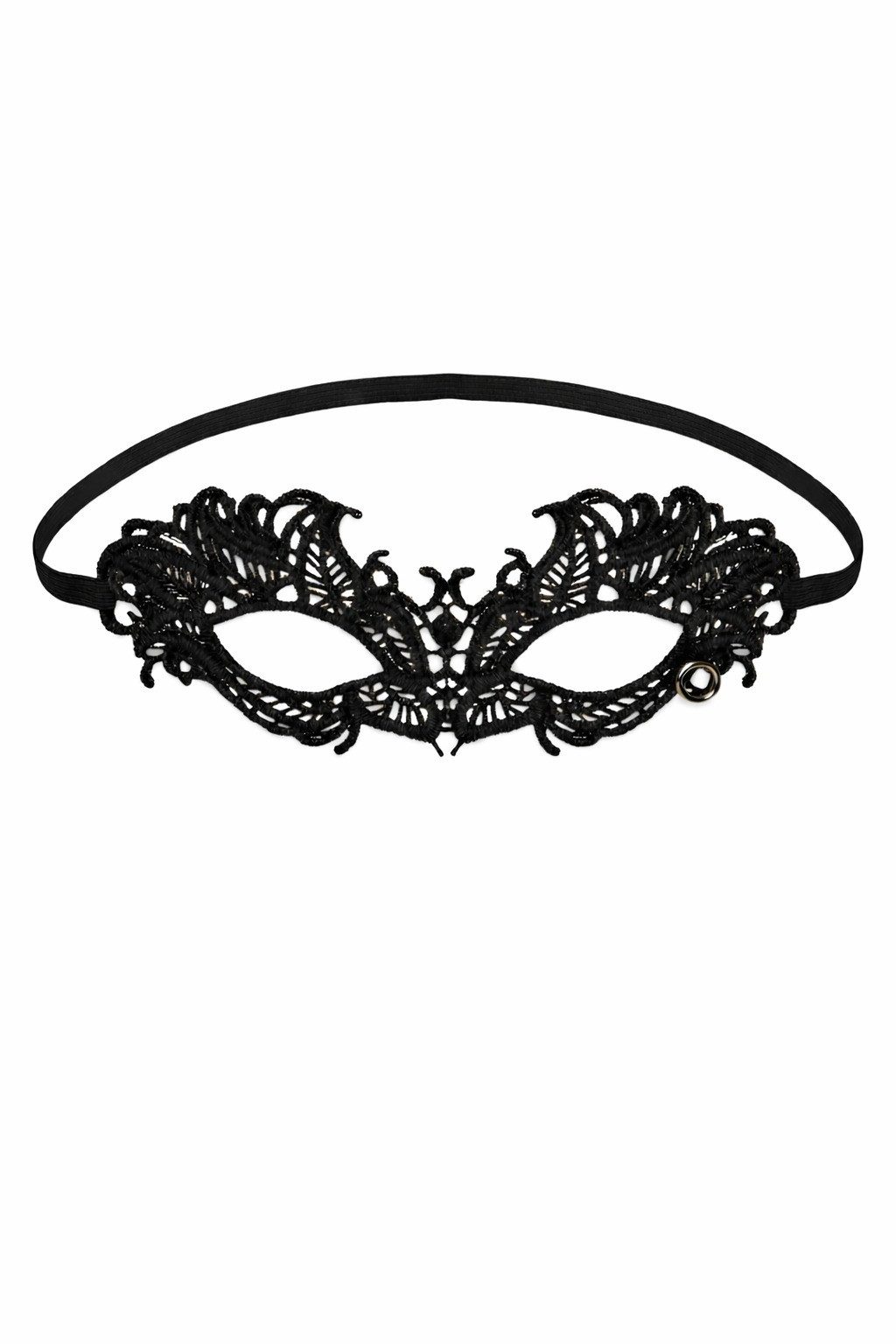 Kaiser24 Kostüm Kostüm Augenmaske mit Spitze Schwarz