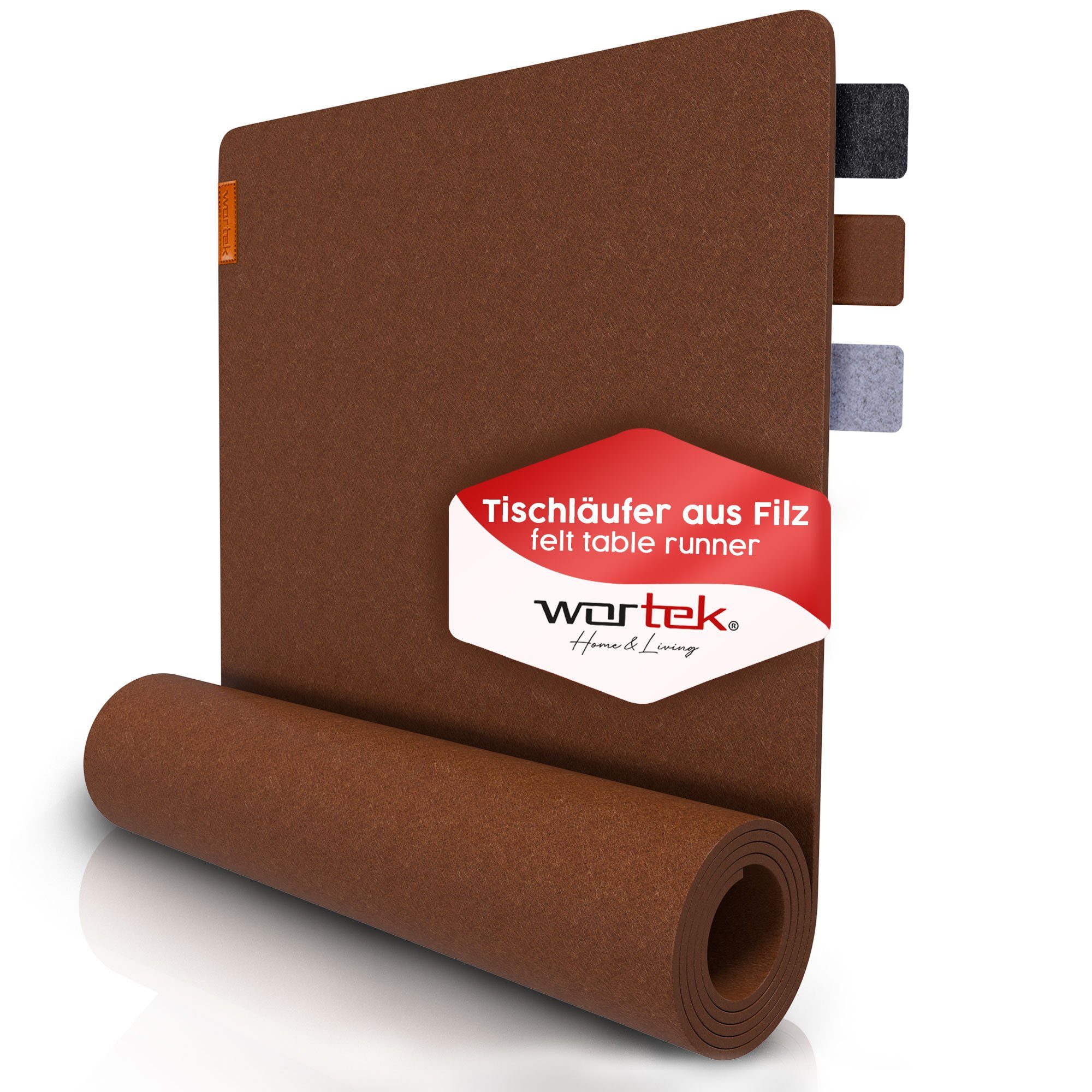 wortek Tischläufer Filz Tischläufer 150 x 40 cm – Filz Tischdecke, waschbar günstig online kaufen