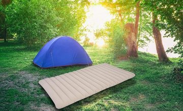 Avenli Luftbett Campingbett aufblasbar, (Luftmatratze für 1 Person), beflockte Oberfläche