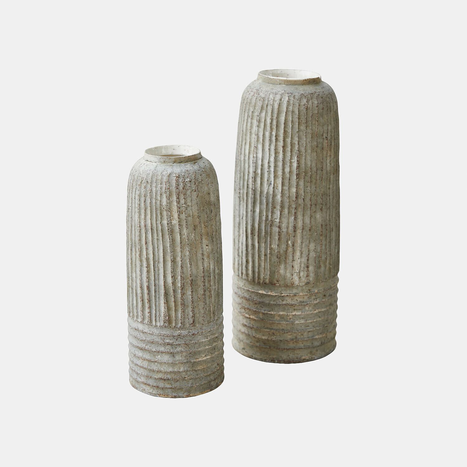 Mirabeau Tischvase Vase 2er Set Bellonas grau