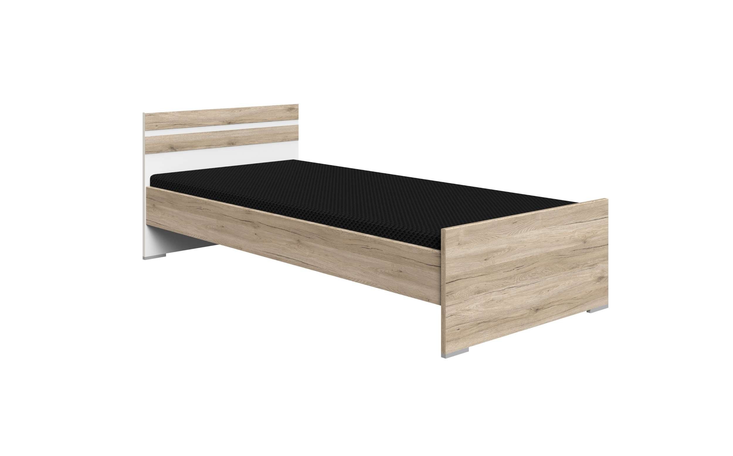 Stylefy Jugendbett Karoline variabel Holzwerkstoff, Jugendbett), aus 90/120/140x200, Liegekomfort, (Bett, Modern Design, stellbar