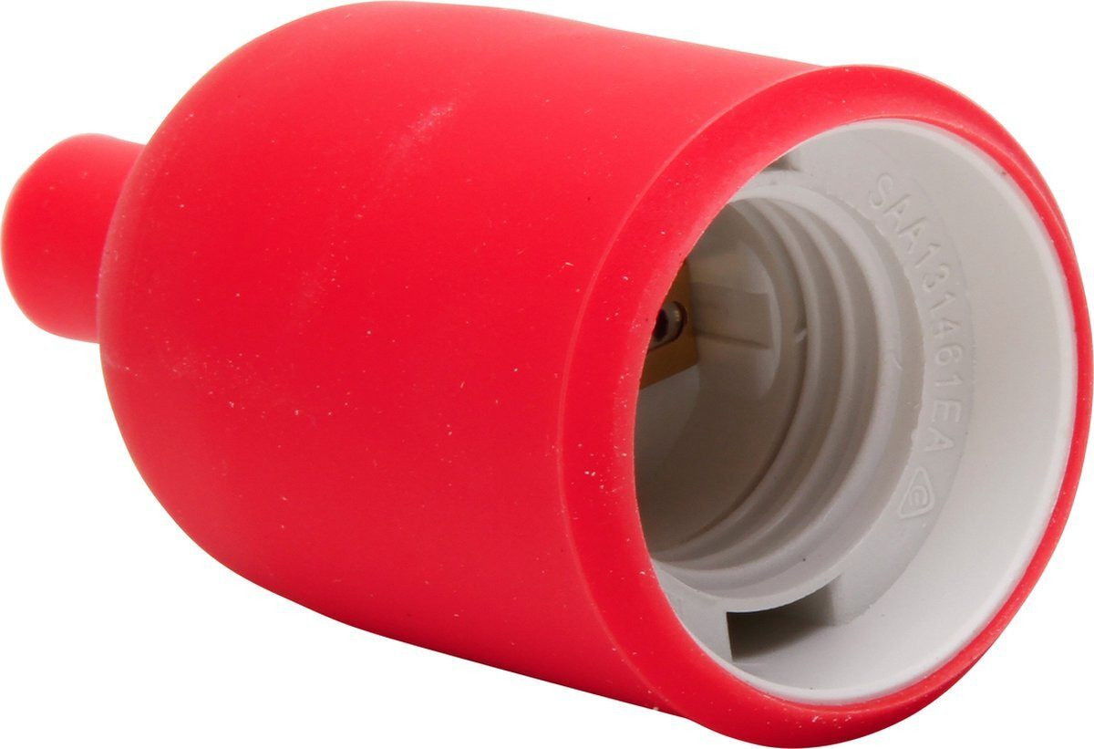 Kopp Smart Home Kamera Kopp Lampenfassung E27 M10 roter Isolierstoffmantel (Isolierstoff glatter Mantel Lampen Sockel)