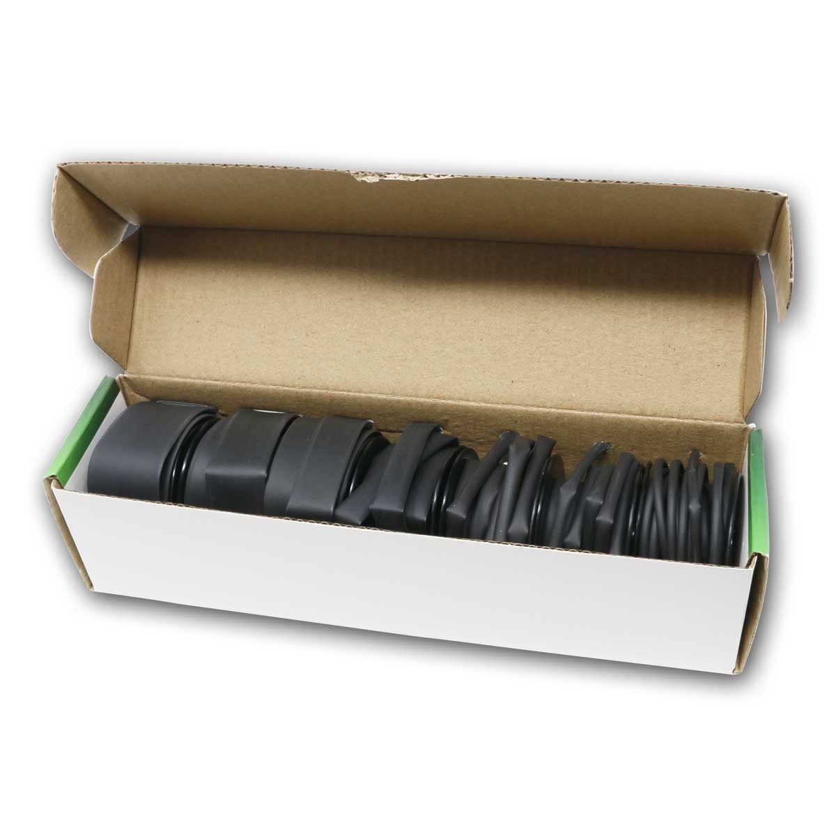 world-trading-net Schrumpfschlauch Schrumpfschlauch Service Kit Schwarz 7 tlg