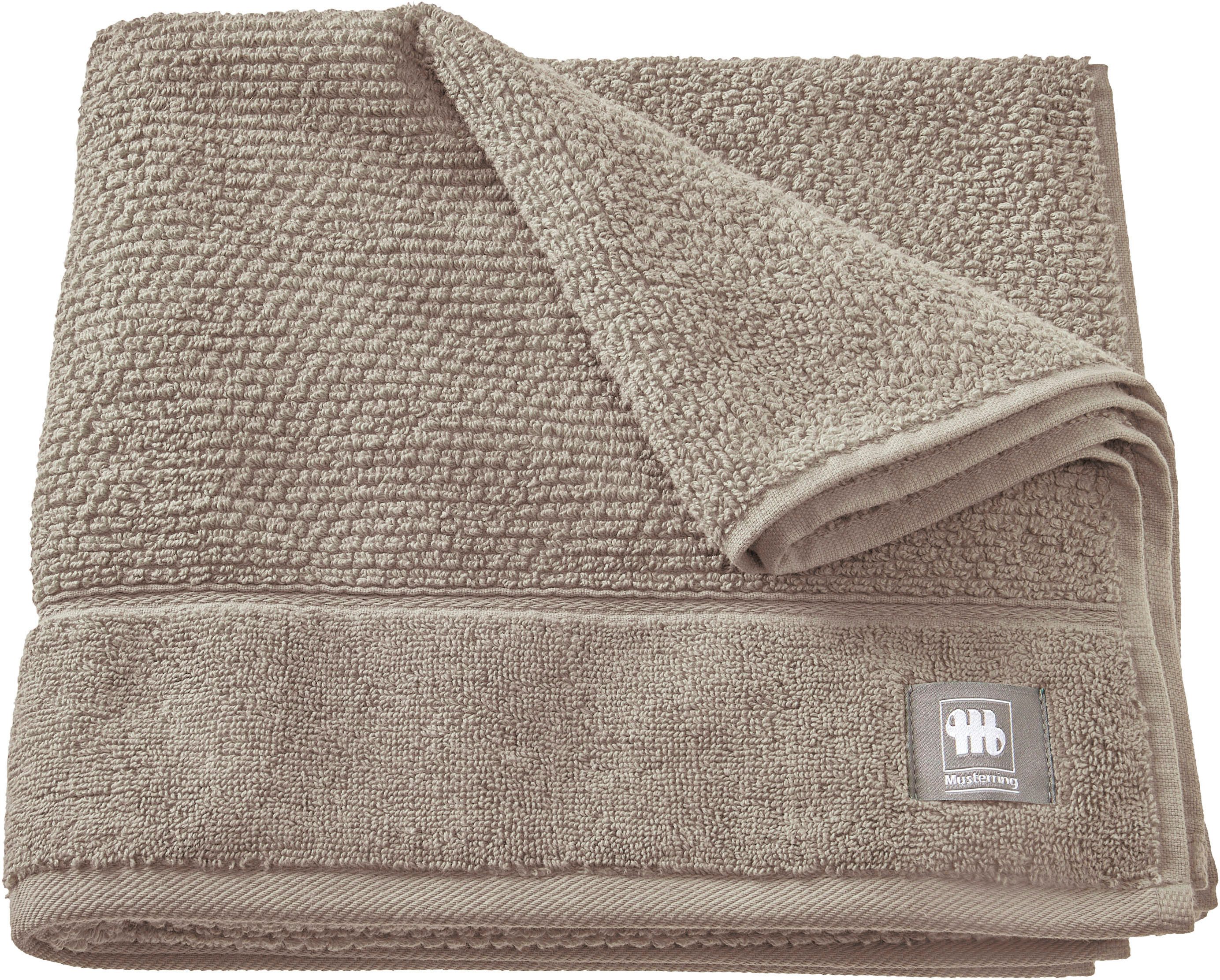 Musterring Handtuch Solid, Frottee (1-St), hautschmeichelnde günstig online kaufen