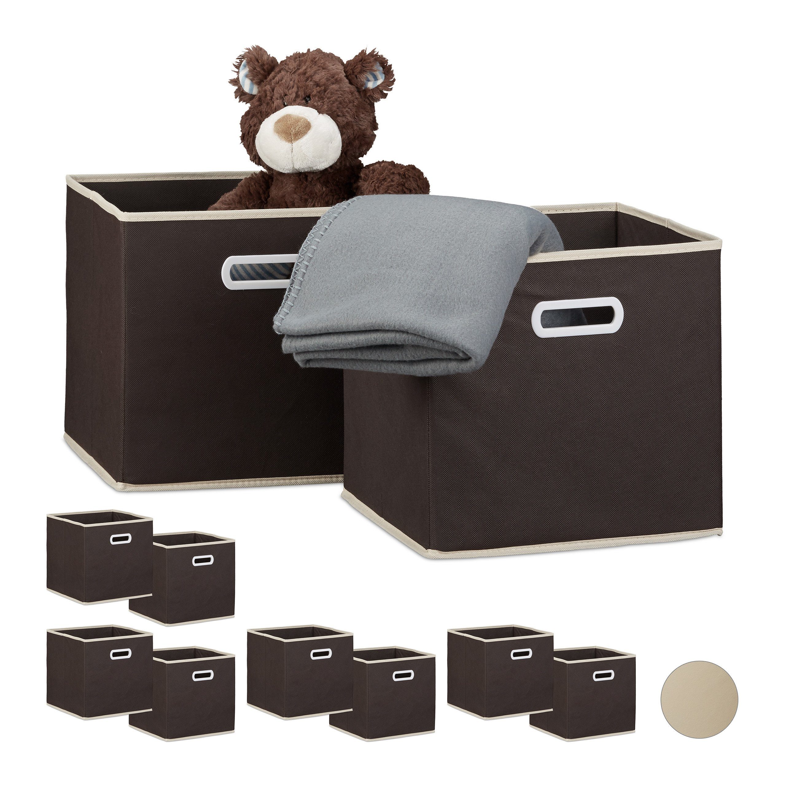 Faltbox 10 x Faltbox braun