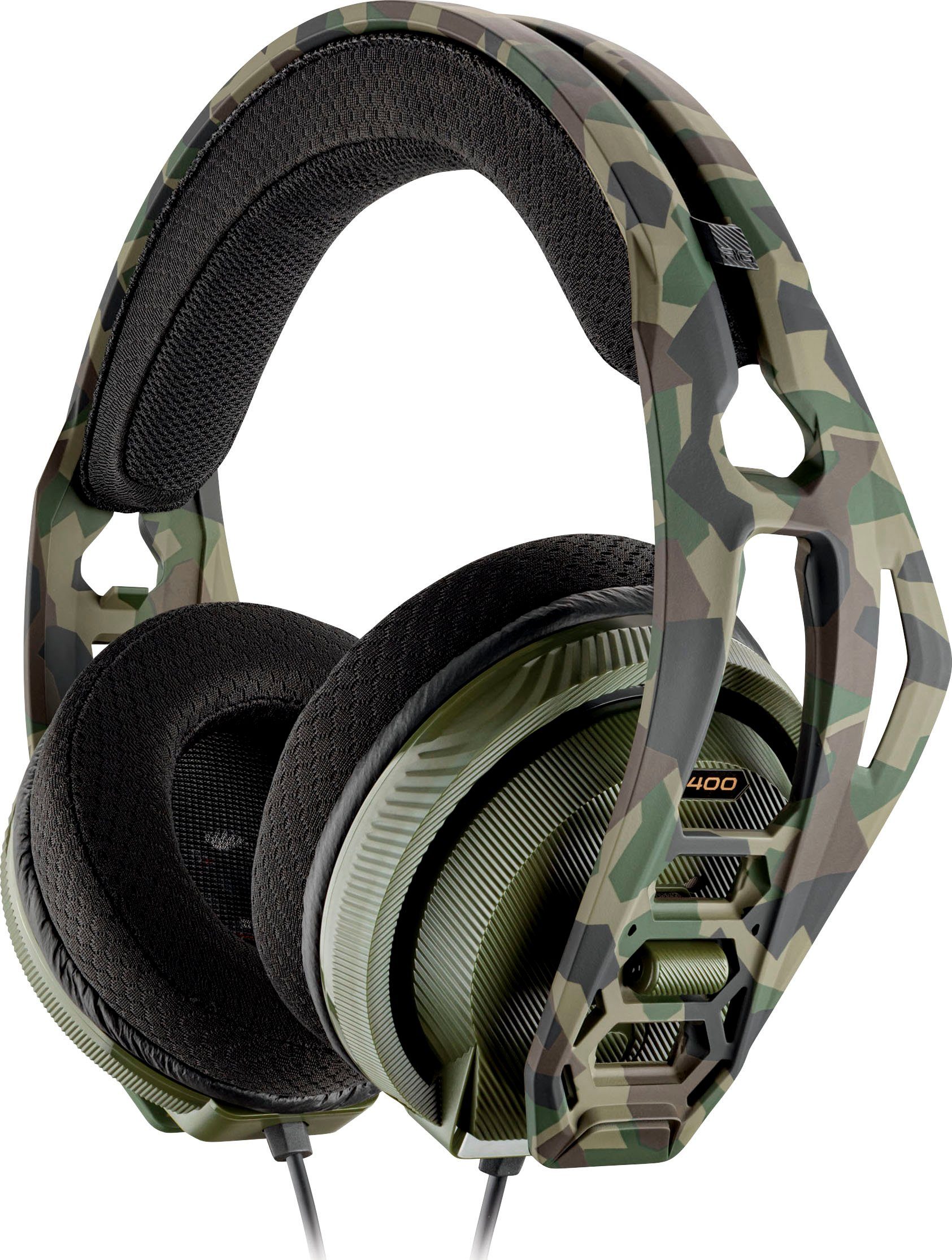 nacon Nacon RIG 400HX Gaming-Headset, Camo-grün, 3,5 mm Klinke Gaming-Headset (kabelgebunden, Stereo, Over Ear, PC, Xbox one, Mac)