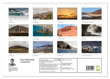 CALVENDO Wandkalender Foto-Momente Lanzarote (Premium, hochwertiger DIN A2 Wandkalender 2023, Kunstdruck in Hochglanz)