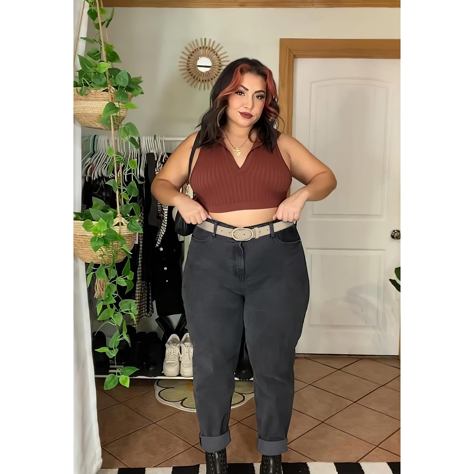 nsihing Taillengürtel 3 Stück Damen Gürtel für Jeans Hosen Mode Taillengürtel Damen mit Goldener Schnalle – Bild 5 von 5