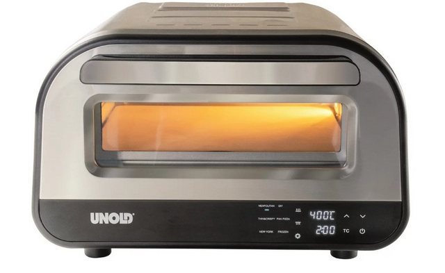 Unold Minibackofen Unold 68816 Pizzamacher/Ofen 1 Pizza/Pizzen 1700 W Grau