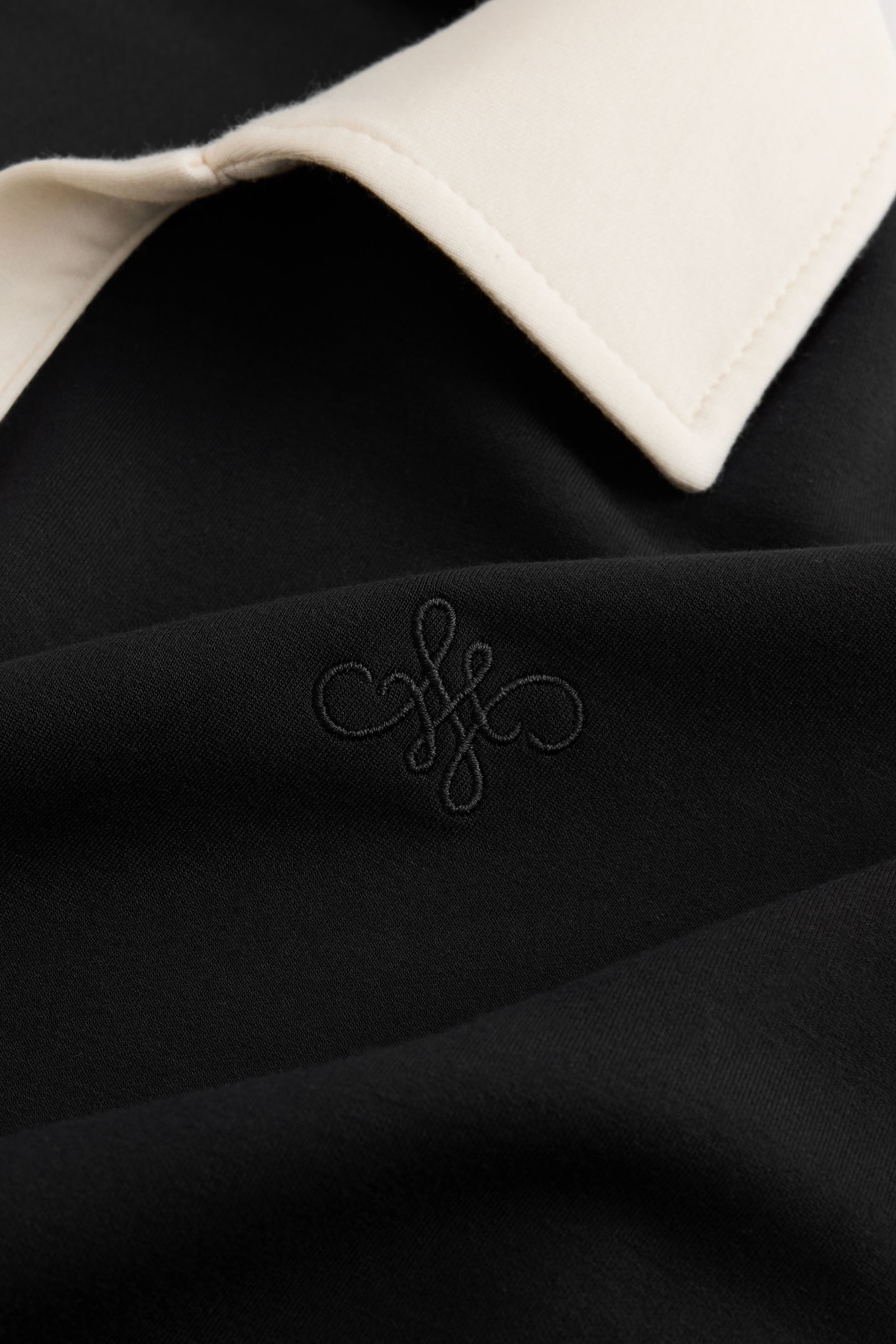 Next Sweater Fließendes Rugby-Sweattop mit Kontrastkragen (1-tlg)