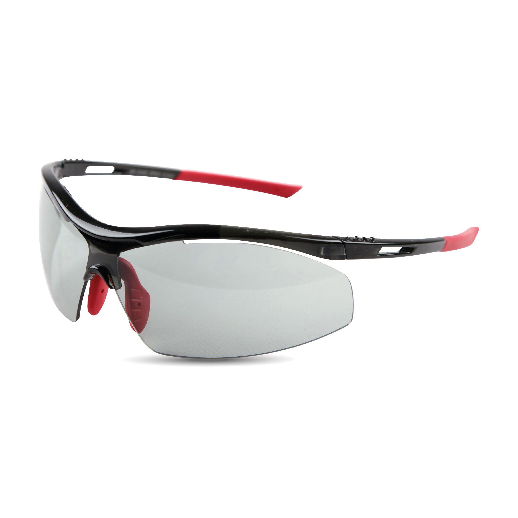 1-St), Sportbrille Rot - Sportsonnenbrille, 06498 Skibrille, selbstönende Fahrradbrille sonnenschutz UV-Schutzbrille (Packung, - Bestlivings