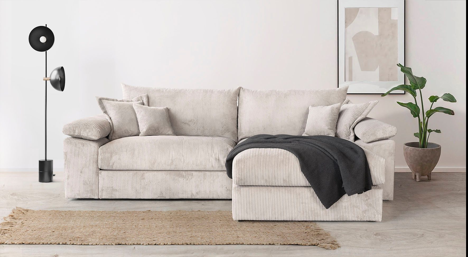 Home affaire Ecksofa "Soft&Cosy XXL L-Form - Breite 303 cm", Mega-Sofa, in günstig online kaufen