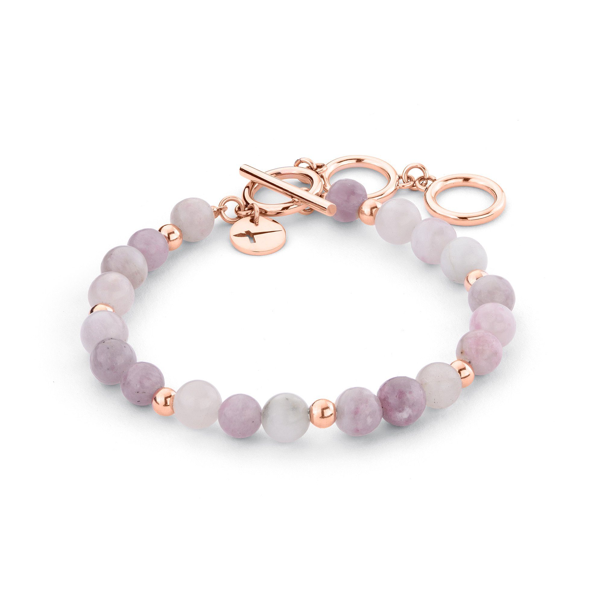 Tamaris Armband Purple Quarz Armband Edelstahl