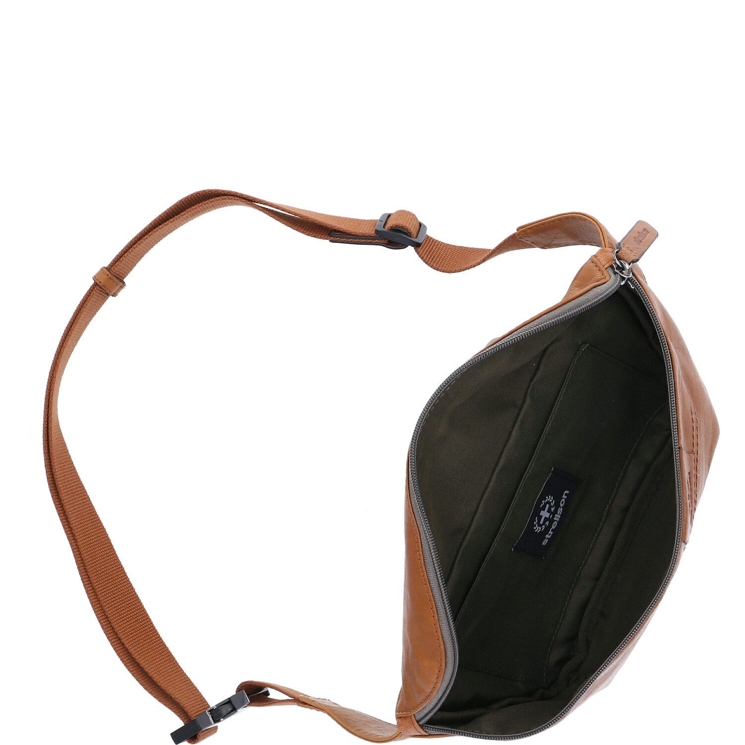 Strellson Umhängetasche Strellson Hüfttasche, Bodybag Hyde Park Cognac (1, 1-tlg., 1)