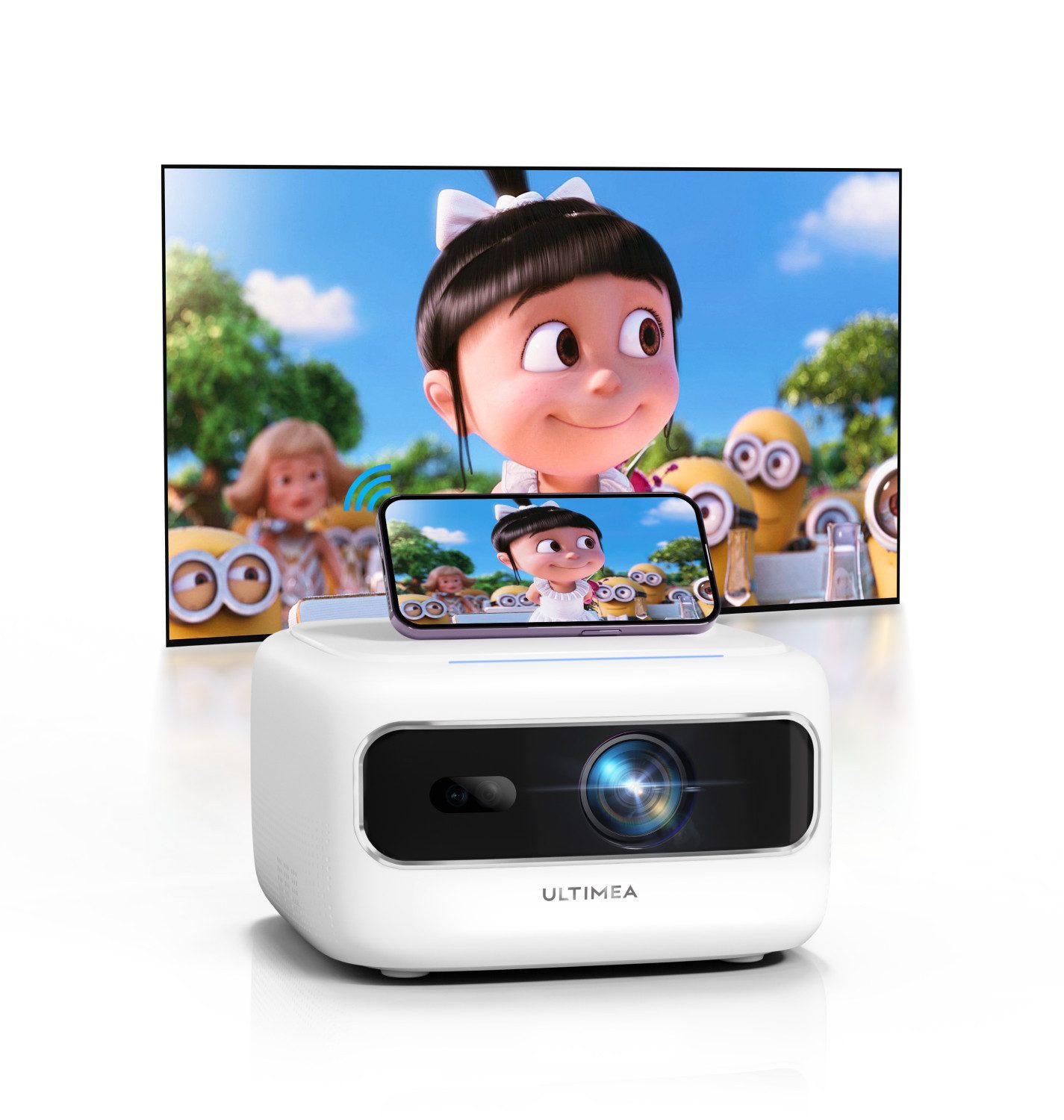 Apollo P10 Full HD 1080P Decoding Videoprojektor, Tragbarer Mini-Beamer