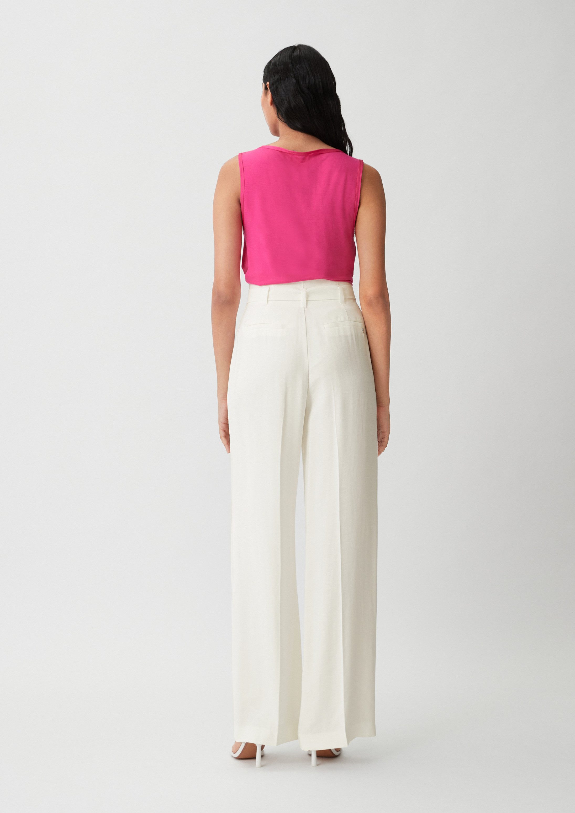 comma Chinos Hose Loose: Hose mit Bügelfalten