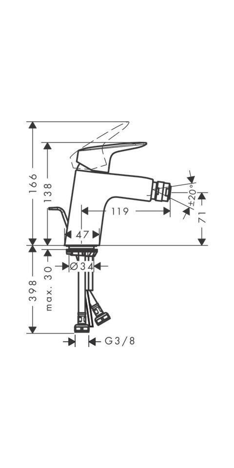Thumbnail - hansgrohe Bidetarmatur