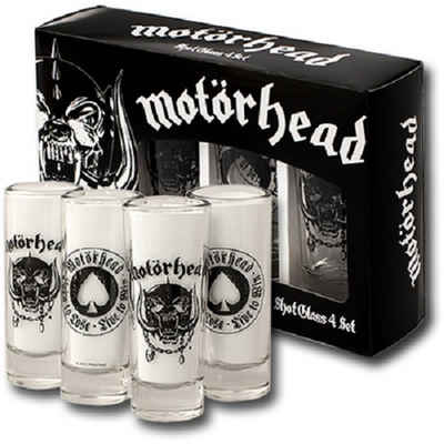 Motörhead Gläser-Set »Motörhead Schnapsgläser Shot Glass 4er BORN TO LOSE LIVE TO WIN Set Neu«