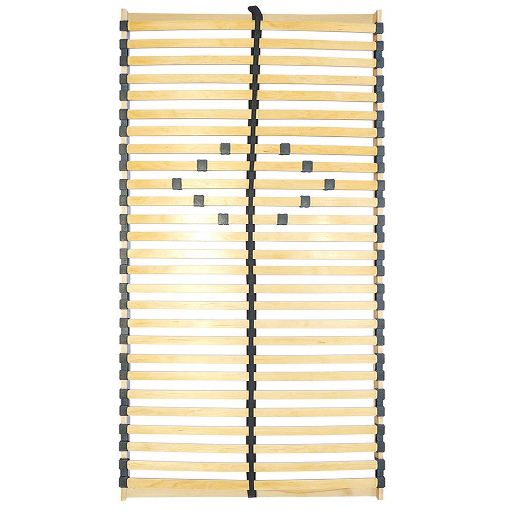 Lattenrost NAIROBI-200, Lomadox, Federholzrahmen 85x200 cm, verstellbare Komfortzone, Mittelgurt