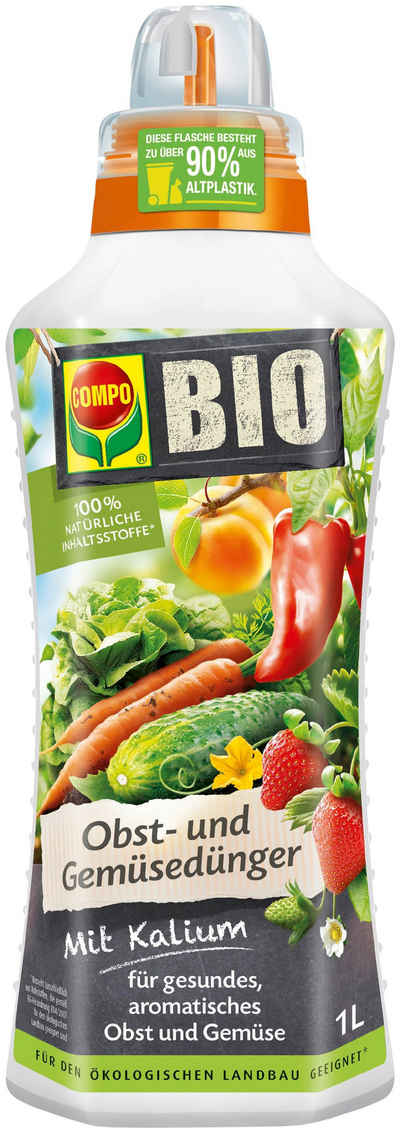 Compo Spezialdünger COMPO BIO, Obst- und Gemüsedünger, 1 Liter