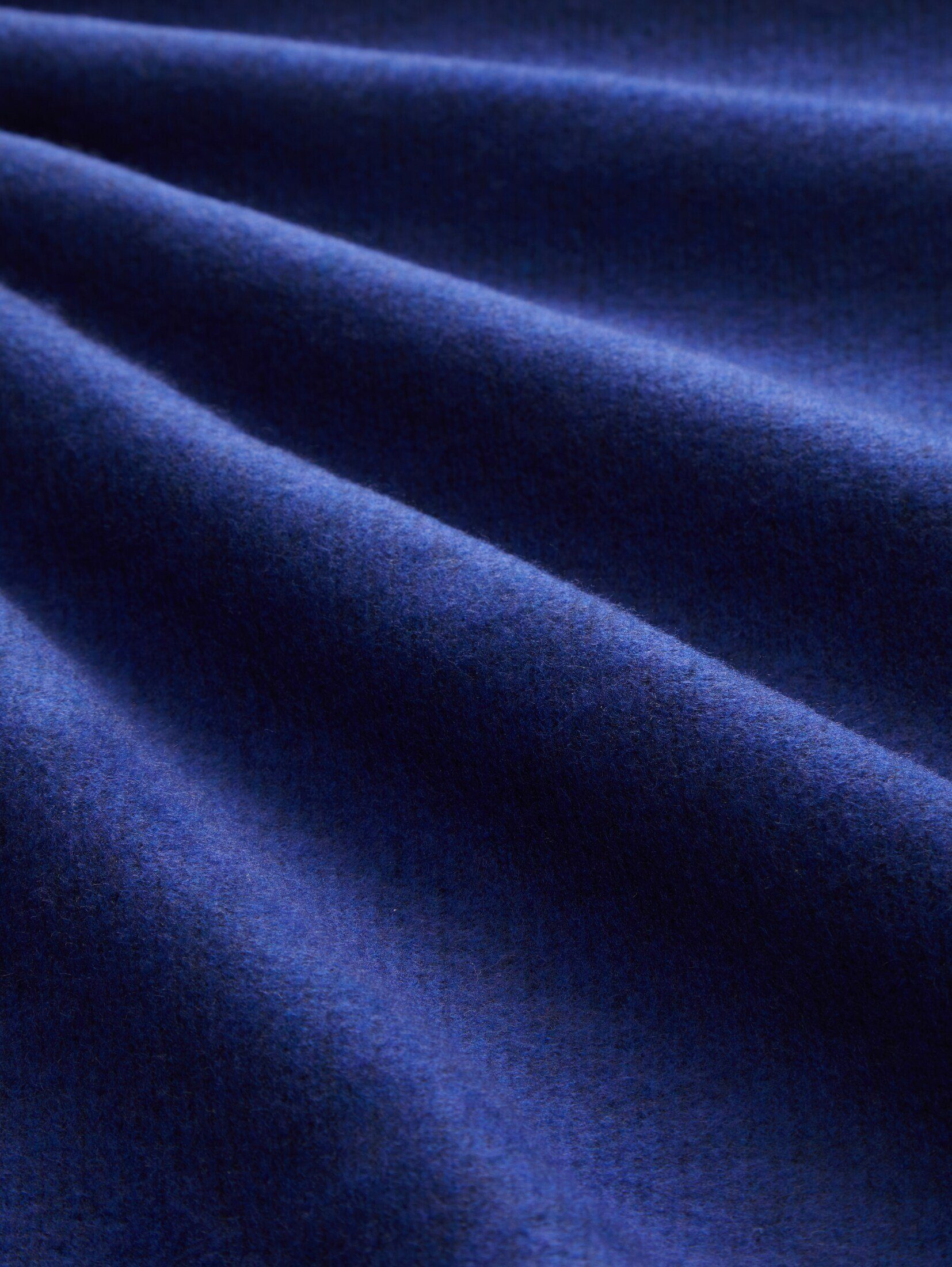 TOM Bequemes crest Sweatshirt Rollkragen Sweatshirt melange TAILOR mit blue