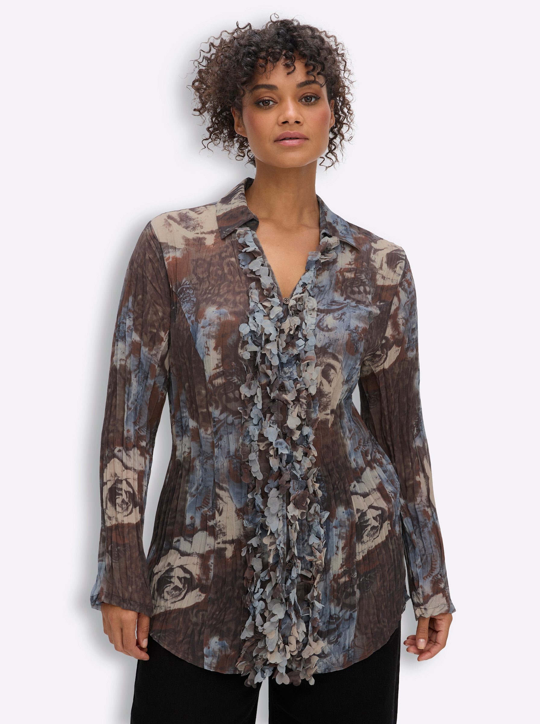 sheego by Joe Browns Klassische Bluse Langarm-Bluse Langarm