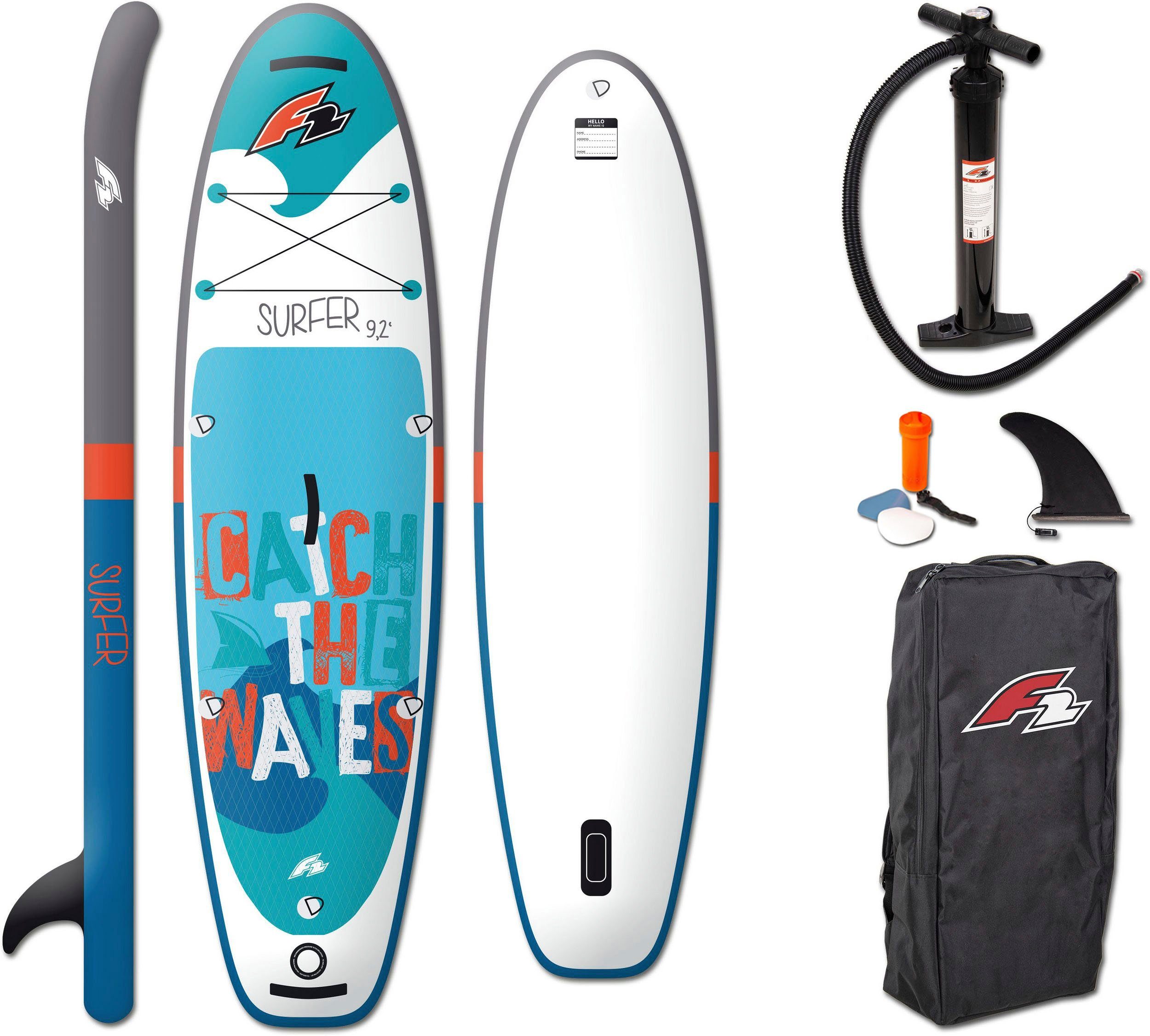 Surfer ohne F2 Paddel SUP-Board Kid