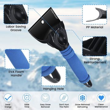 NASUM Eiskratzer MOHOO Eiskratzerhandschuh Blau das perfekte Werkzeug gegen Eis und Schnee