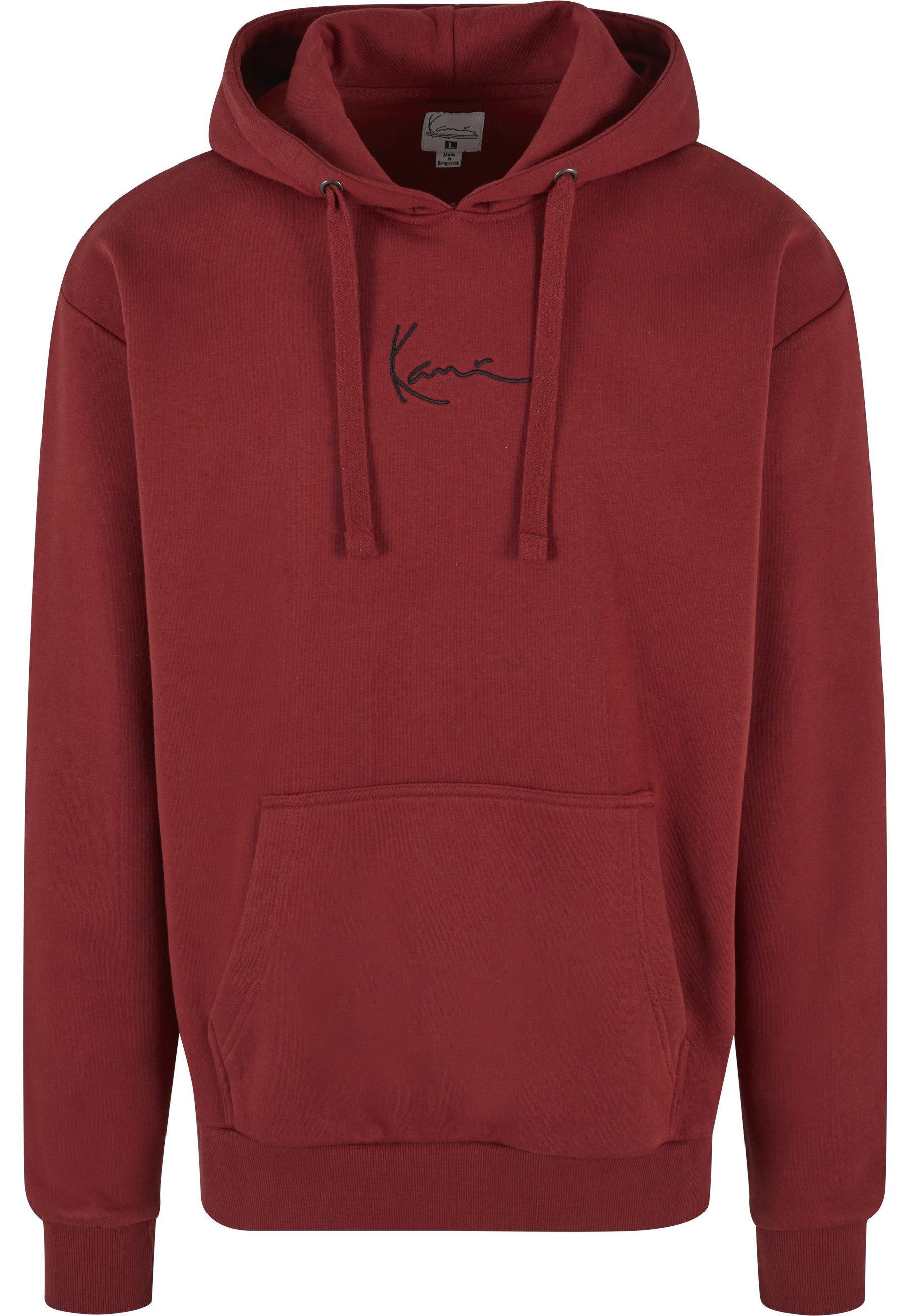Karl Kani Kapuzenpullover Karl Kani SMALL SIGNATURE ESSENTIAL HOODIE DARK RED (1-tlg)
