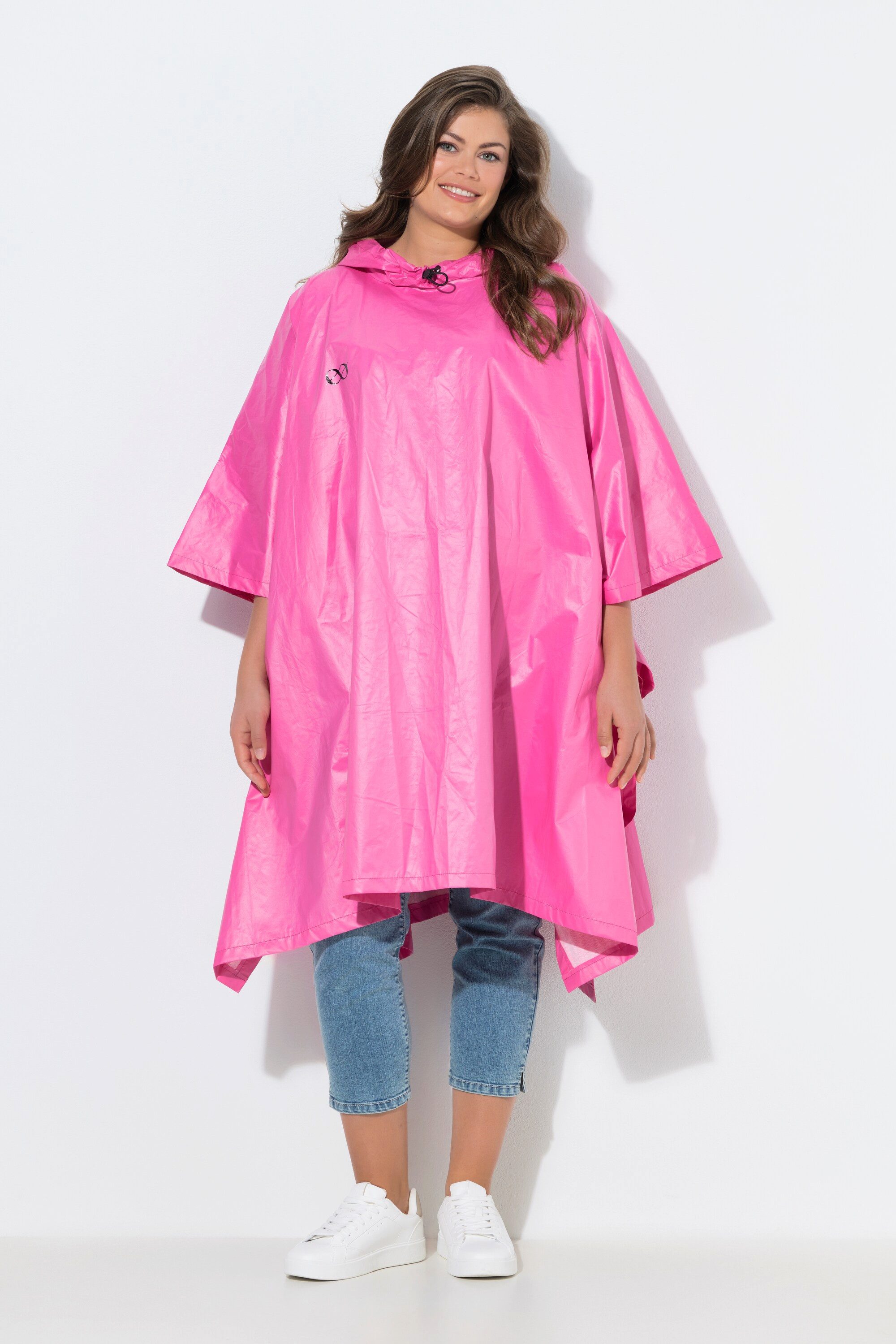 Funktionsjacke Funktions-Regencape Unisex Print Kapuze