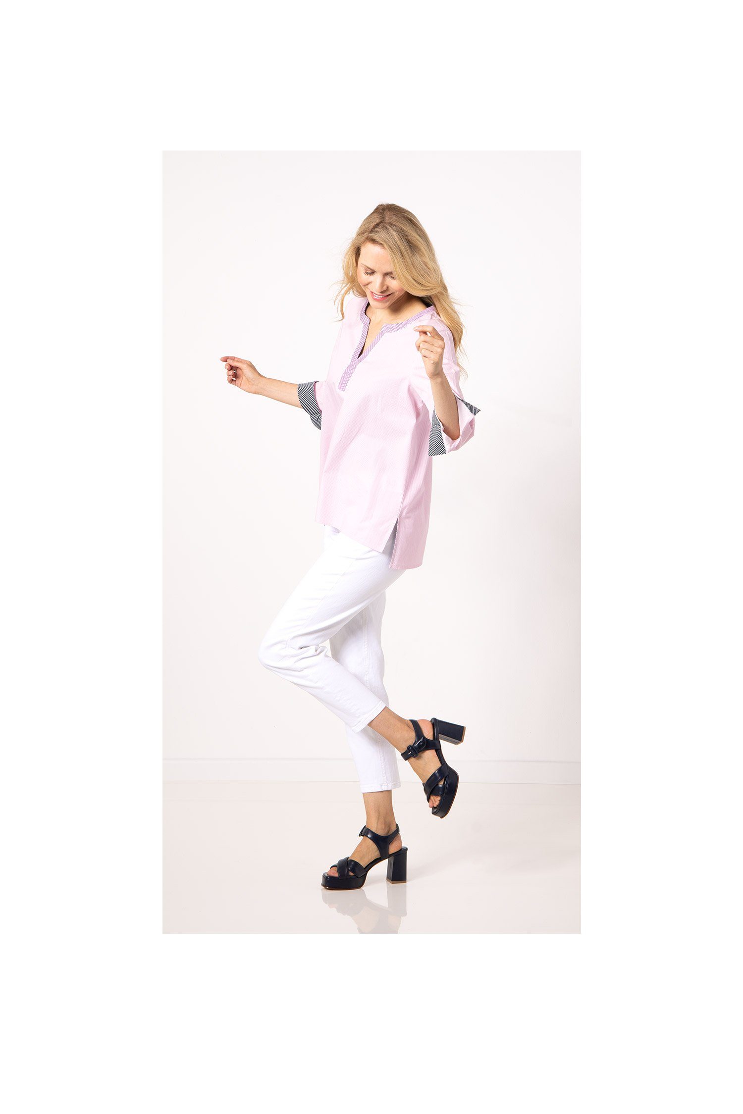 SER Druckbluse Bluse, Classic Stripes W4240114 auch in großen Größen günstig online kaufen