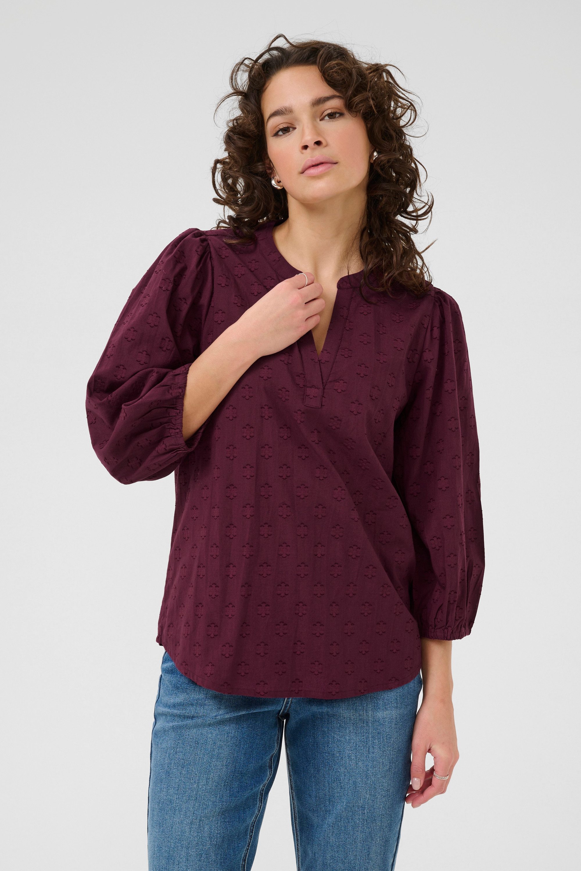 KAFFE Langarmbluse Langarm-Bluse KAenya günstig online kaufen