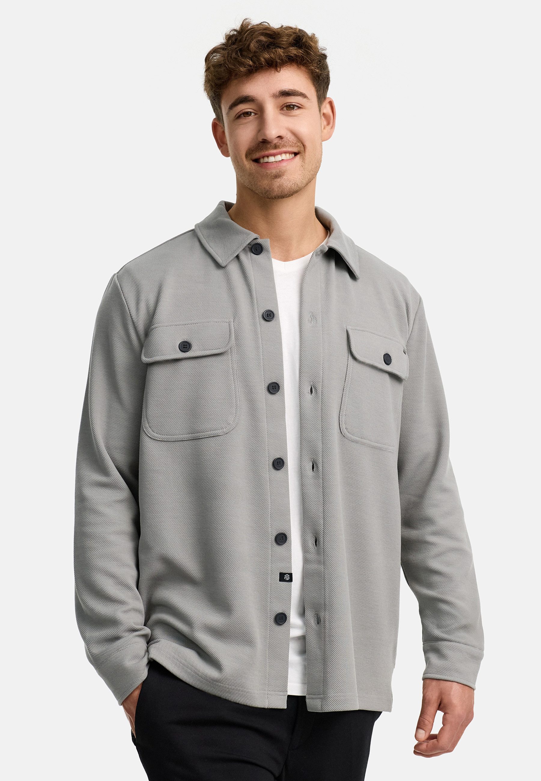 Indicode Langarmhemd INNello Elegantes Overshirt mit günstig online kaufen