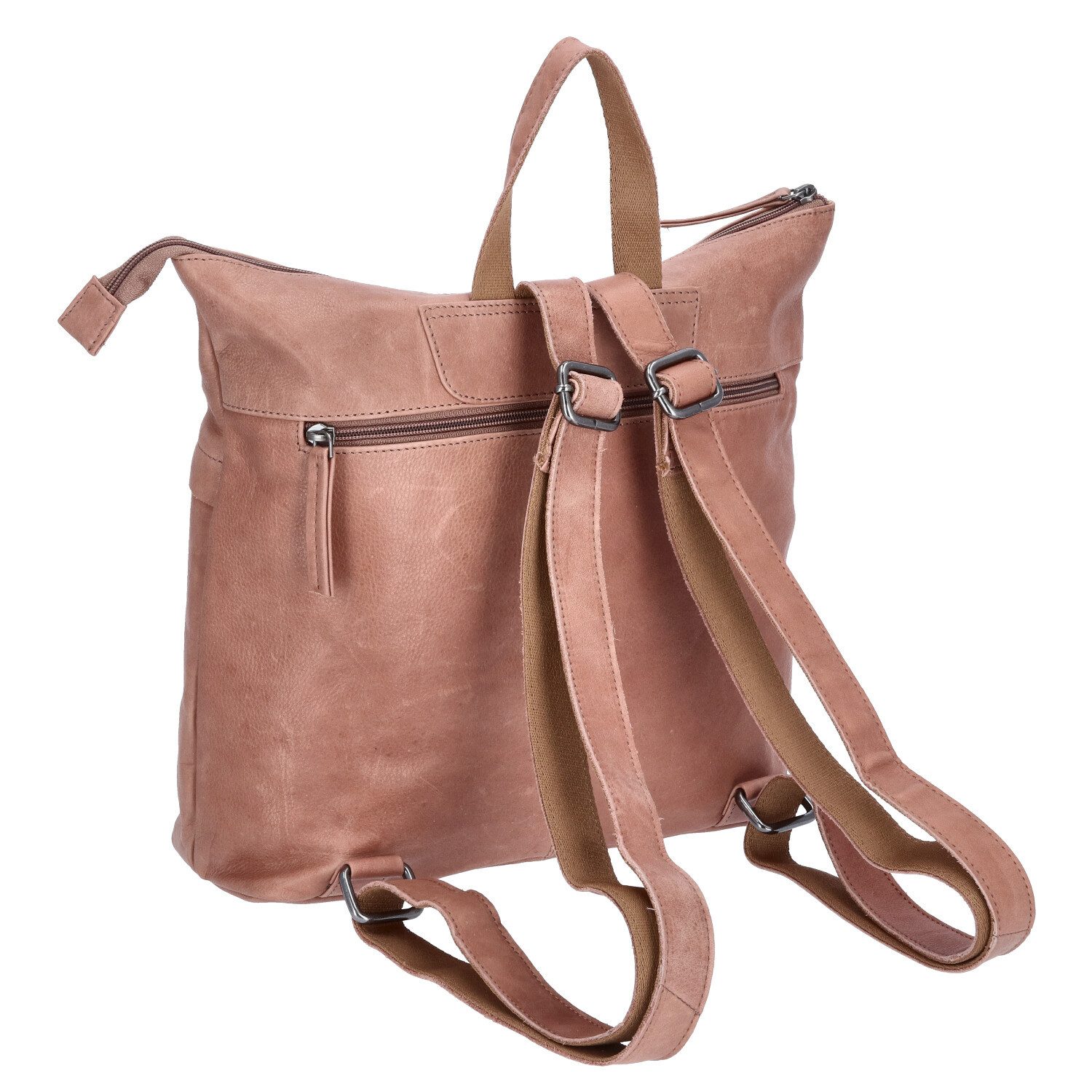 The Skandinavian Brand Freizeitrucksack The Skandinavian Brand Damen Leder Rucksack beige (1-tlg) – Bild 2 von 5