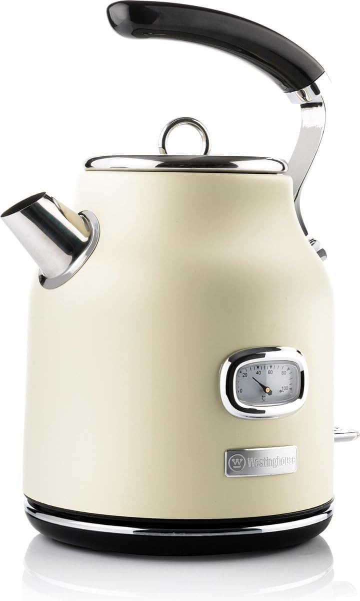 Westinghouse Wasserkocher Retro-Serie 1,7 l 2200 W mit Kalkfilter und Abschaltautomatik, 1,70 l, 2200,00 W, BPA-frei, Kalkfilter, Wasserstandsanzeige, Abschaltautomatik